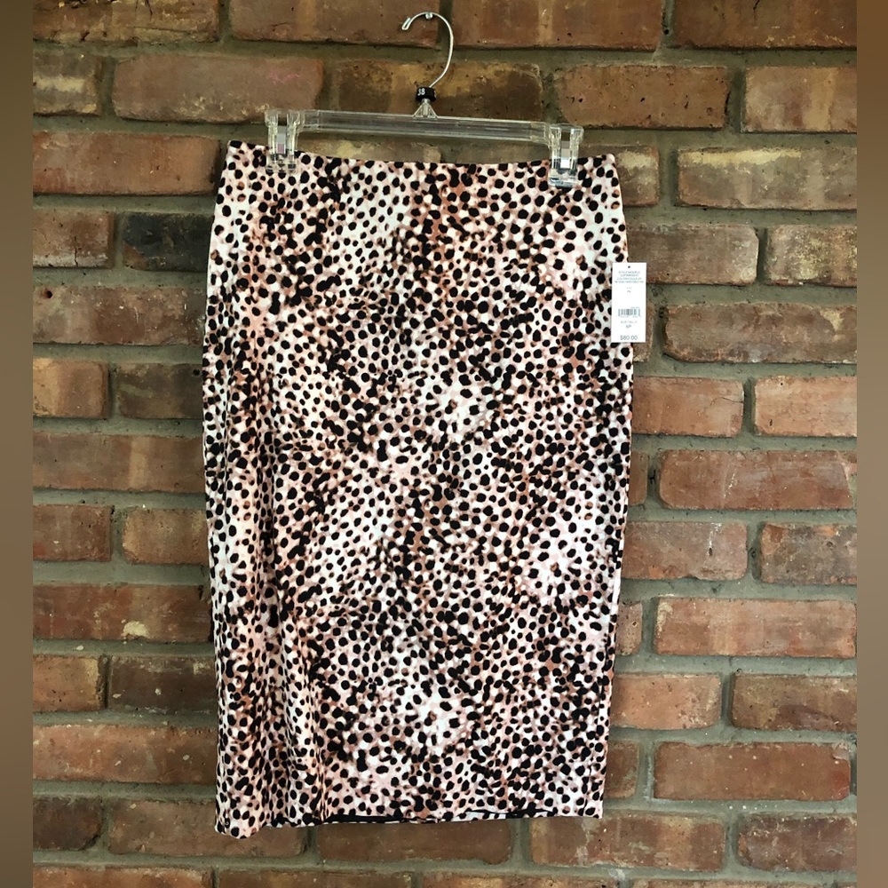 Leopard Print Skirt by Lord & Taylor - Size 6 Petite